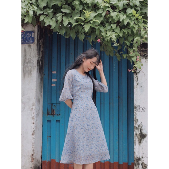 Đầm hoa maxi tay lửng | 3 MÀU | BigBuy360 - bigbuy360.vn