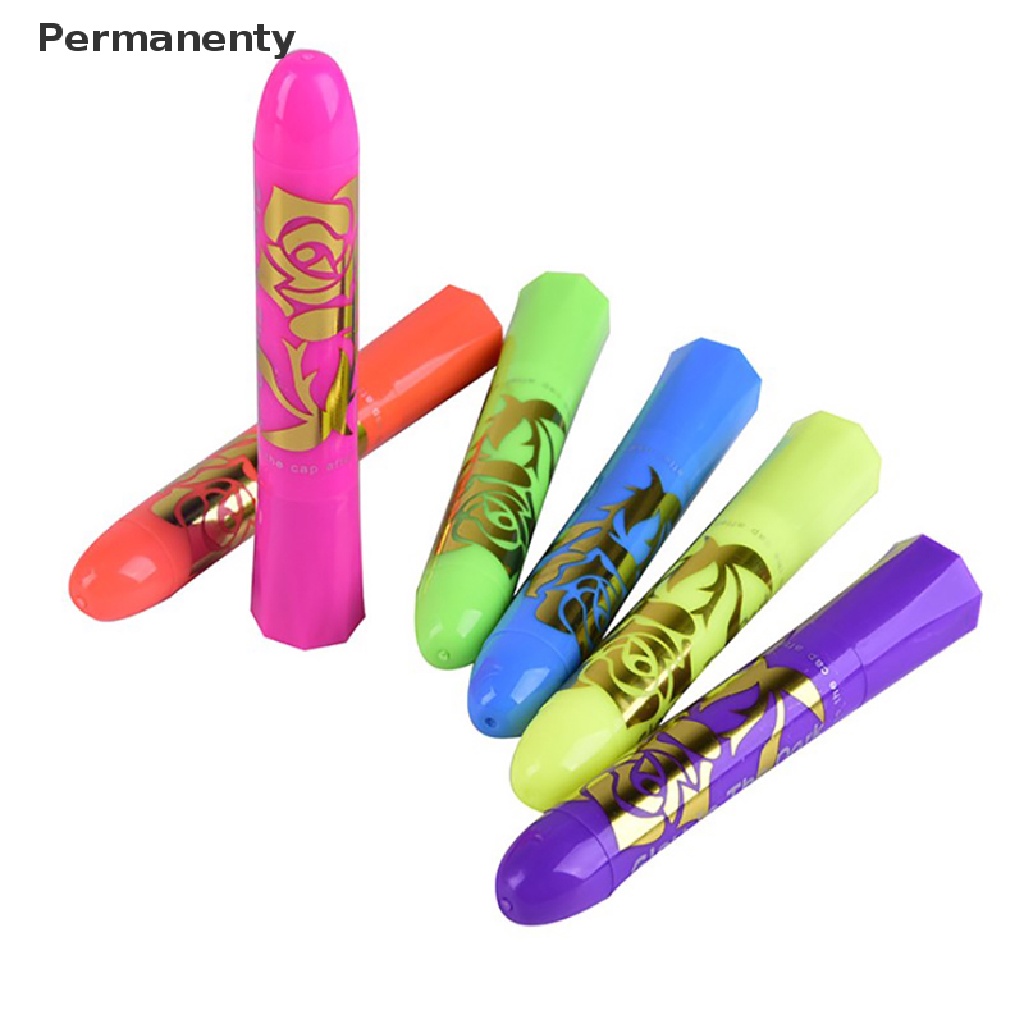 Bút Sáp Màu Neon Vẽ Mặt Và Cơ Thể Phát Sáng Trong Bóng Tối