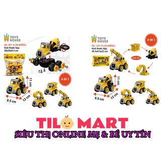Đồ chơi lắp ghép mô hình DIY sét 4 xe Toyhouse