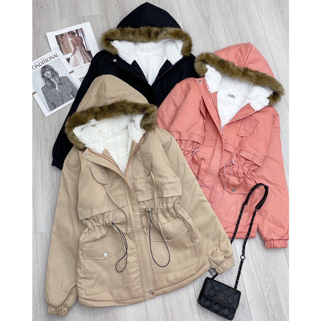 ÁO KAKI RÚT EO LÓT LÔNG CỪU SIÊU DÀY SIEU ĐẸP - RISE SHOP