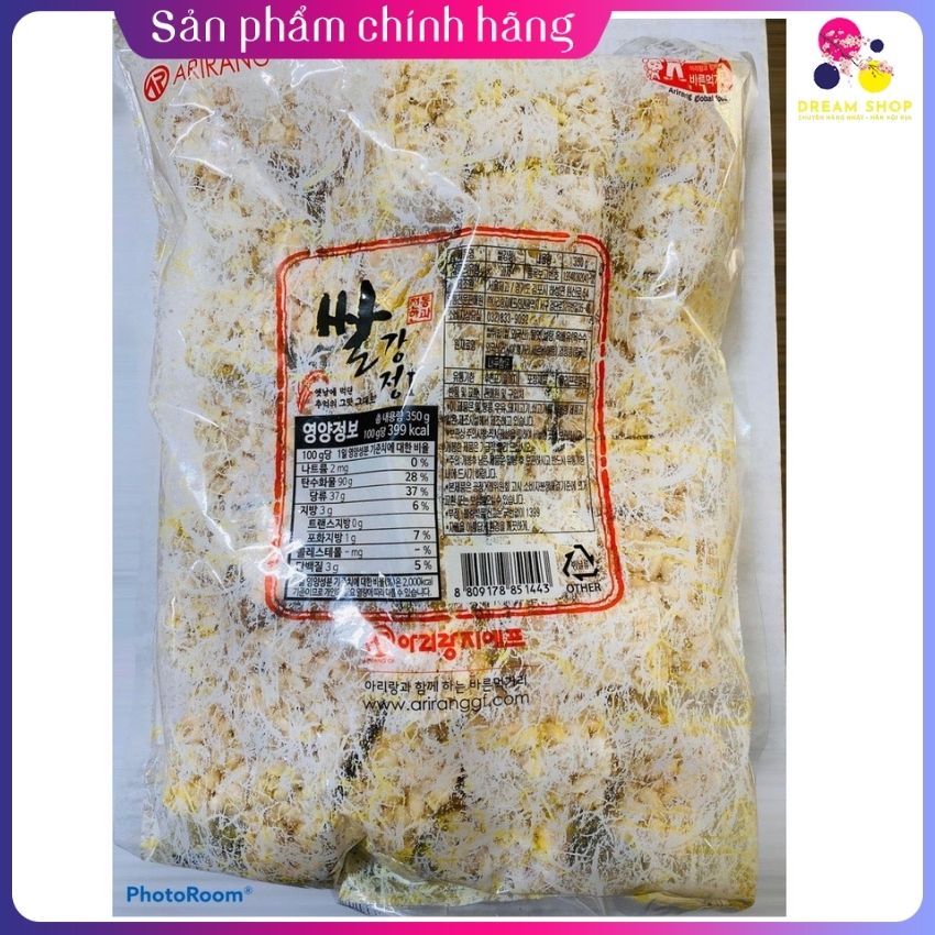 Bỏng gạo ăn vặt Hàn Quốc Arirang dạng miếng nhỏ 350g -Dreamshop.vn