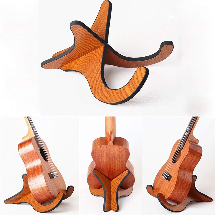 【Trong 24h gửi hàng】Giá đỡ đàn Guitar Ukulele Violin ghi ta bằng  gỗ Giá Để Guitar chân để guitar bền chắc