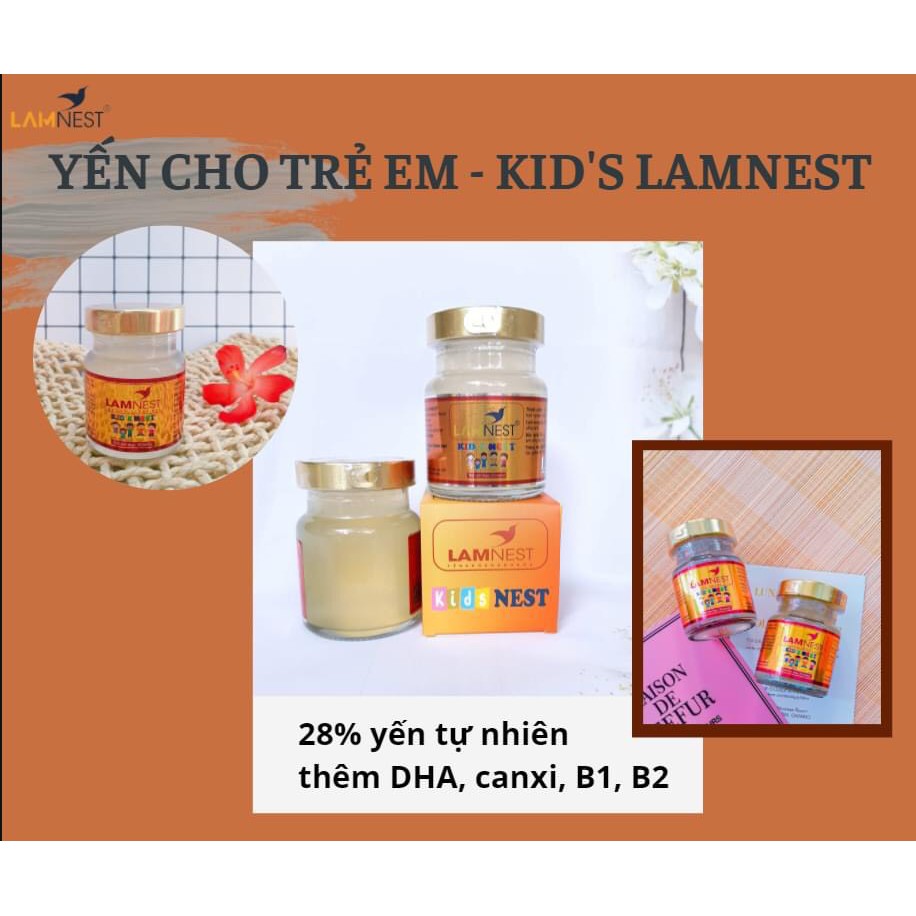 [CHÍNH HÃNG] Kids Nest dinh dưỡng hoàn hảo giúp trẻ phát triển khỏe mạnh - 28% yến tươi nguyên chất - Date mới liên tục