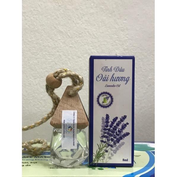 Tinh Dầu thiên nhiên nguyên chất 100% có kiểm định có nhiều mùi ,Treo Xe, treo tủ quần áo, treo phòngđầu Oải Hương 8ml