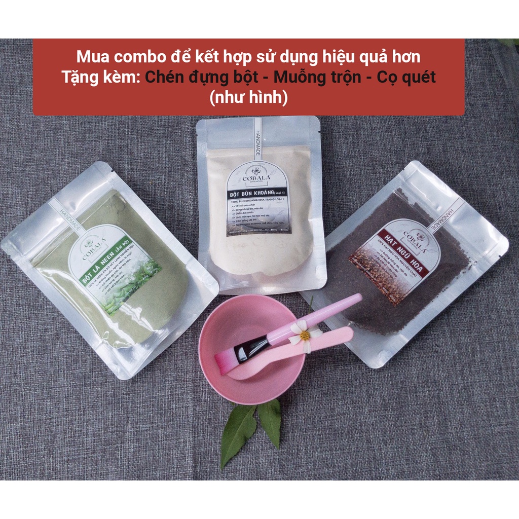 100Gr Bột Lá Neem Ấn Độ Nguyên Chất Organic - Bột HANDMADE - Giúp Dưỡng Trắng Da (Loại 1)