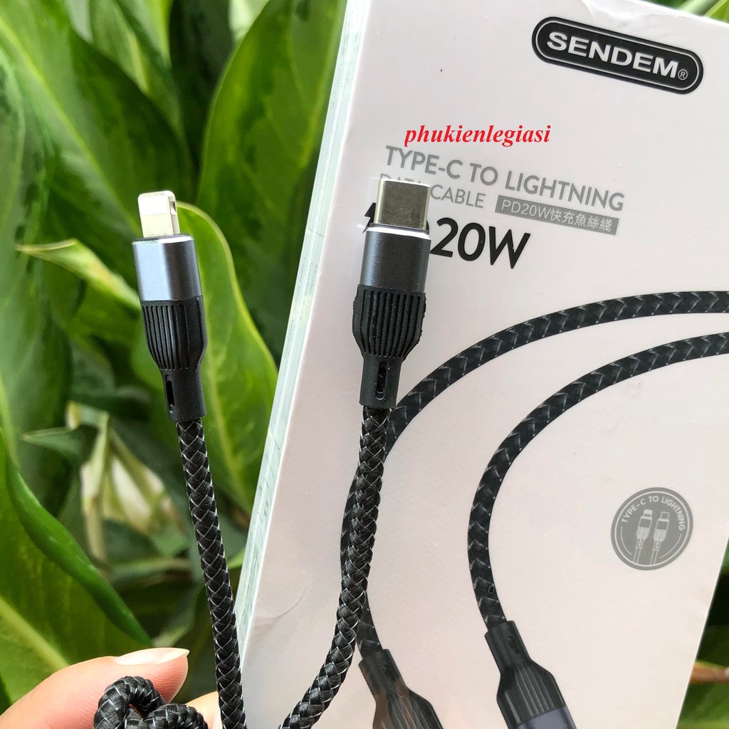 Cáp sạc PD type C to lai ning hiệu SENDEM T1 6