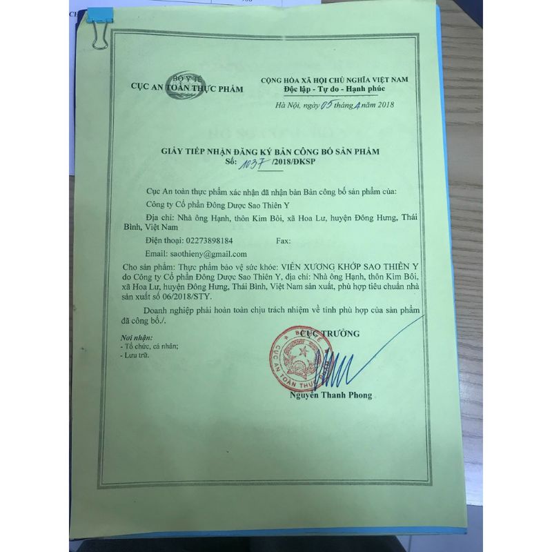 Viên xương khớp sao thiên y