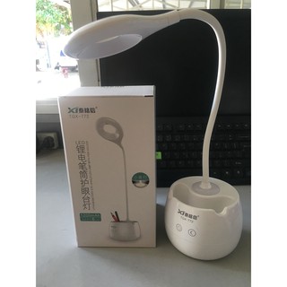 Đèn học tích điện có chỗ để bút và điện thoại 772