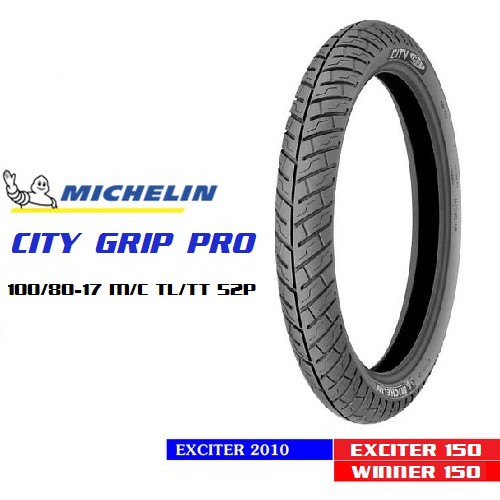 [RẺ NHẤT]Lốp Xe Michelin 100/80-17 (TL) - City Grip Pro