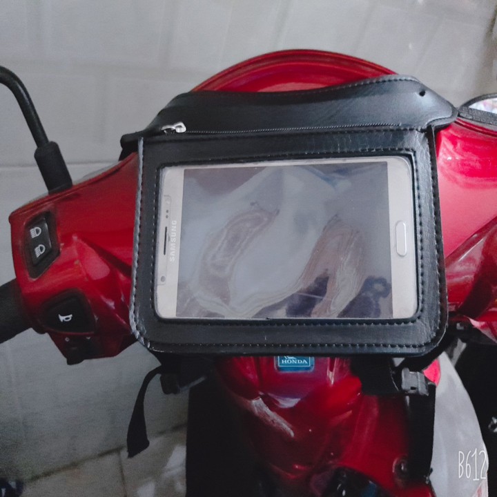 [Xả Kho] Túi treo xe máy bằng da Sunha Ver 5.0 Mới nhất năm 2020, là túi treo điện thoại đầu xe máy chuyên dụng TP3039