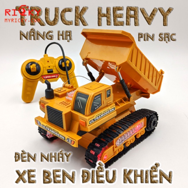 Xe công trình điều khiển nâng hạ ben - tải trọng lớn - sức kéo khỏe