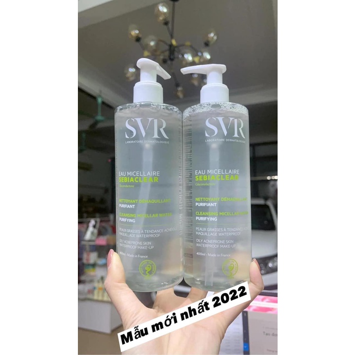 Nước tẩy trang SVR SEBIACLEAR Eau Micellaire 400ml Mẫu Mới
