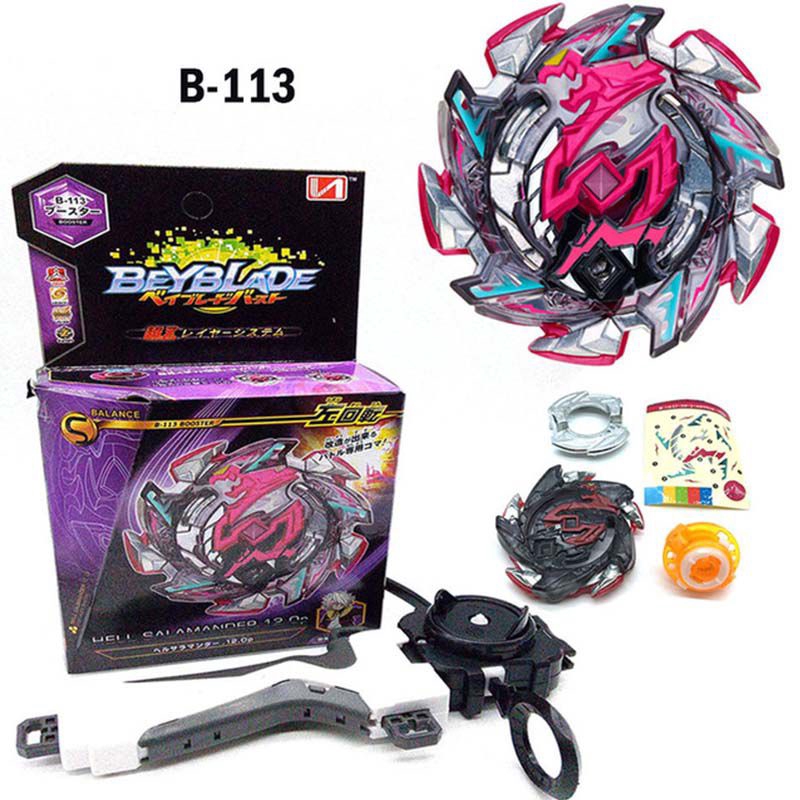 Đồ chơi con quay Beyblade BURST B-113 Hell Salamander.12.Op kèm dây phóng