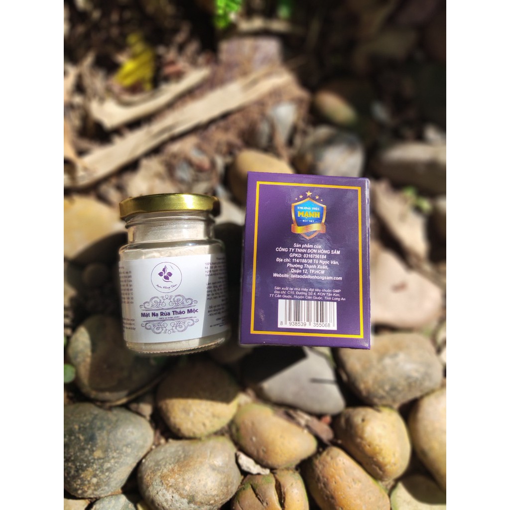 MẶT NẠ RỬA THẢO MỘC ĐƠN HỒNG SÂM - SẠCH MỤN THÂM NÁM TÀN NHANG