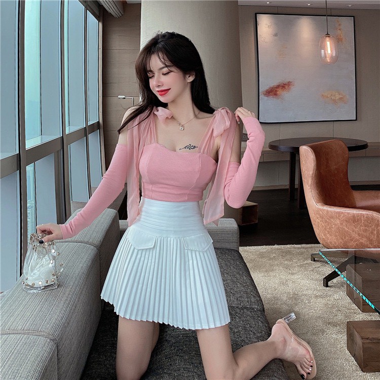 Chân Váy Lưng Cao Xếp Ly Nhỏ Màu Trắng Cao Cấp Loại 1 Freeship,Chân Váy Ngắn Xếp Ly Cao Cấp Quần Trong Dày Dặn Siêu Xinh | BigBuy360 - bigbuy360.vn