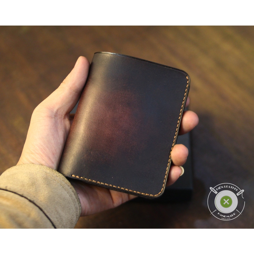 Ví nam cao cấp, Ví da màu Patina độc đáo,Hàng thủ công, Bảo hành 5 năm