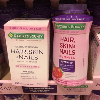 Viên uống đẹp da, tóc Nature’s Bounty Hair, Skin & Nails 250 Viên Của Mỹ