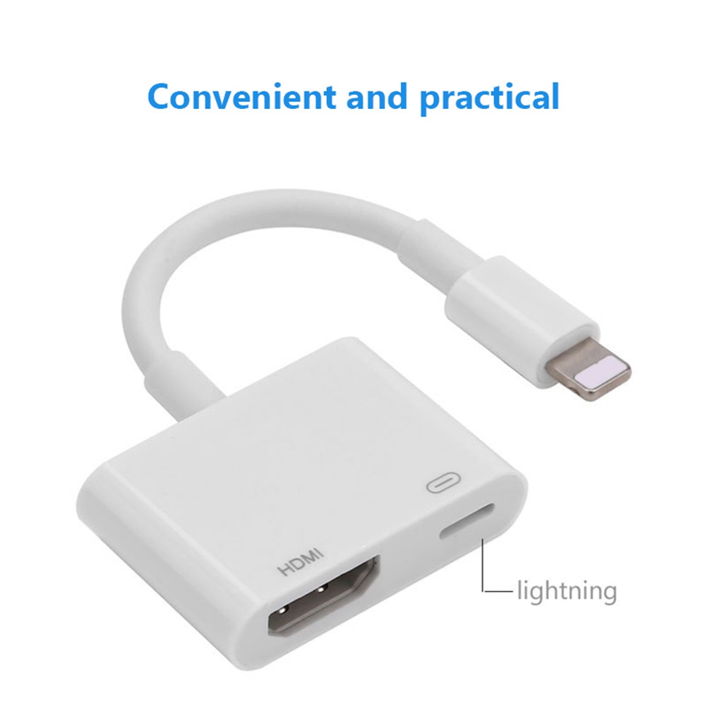 Đầu chuyển đổi cổng sạc lightning sang cổng kỹ thuật số AV TV HDMI cho iPad và iPhone 6/6s/7/7+