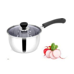 Nồi Nấu Bột, Nấu Cháo Đồ Ăn Dặm Cho Bé Inox 304 Size 18Cm Dày Dặn, Cao Cấp