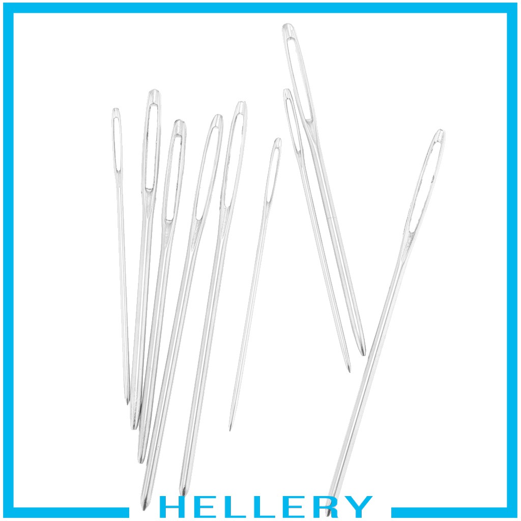 [HelleryVN] Set 9 Kim Móc Len Bằng Kim Loại Mắt To Blunt Cho Dự Án Đan Len