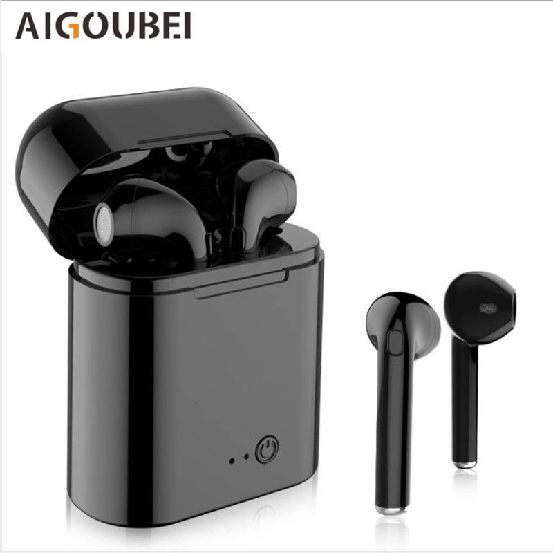 I7s TWS Apple Airpods Tai nghe Bluetooth không dây Android Tai nghe Đen Sẵn sàng Giao hàng nhanh