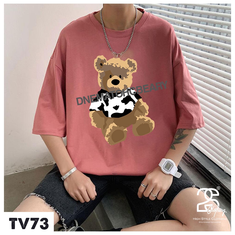 Áo Phông Nam Ngắn Tay 2s Clothing Áo Phông Tay Lỡ Basic Cotton Oversize Form Rộng Giá Rẻ In Hình Pull & Bear TV5061 | BigBuy360 - bigbuy360.vn