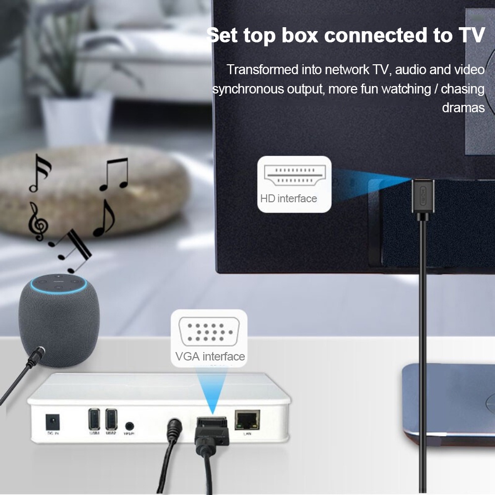 Bộ Chuyển Đổi Tương Thích Vga Sang Hdmi Hd 1080P Royal1.vn