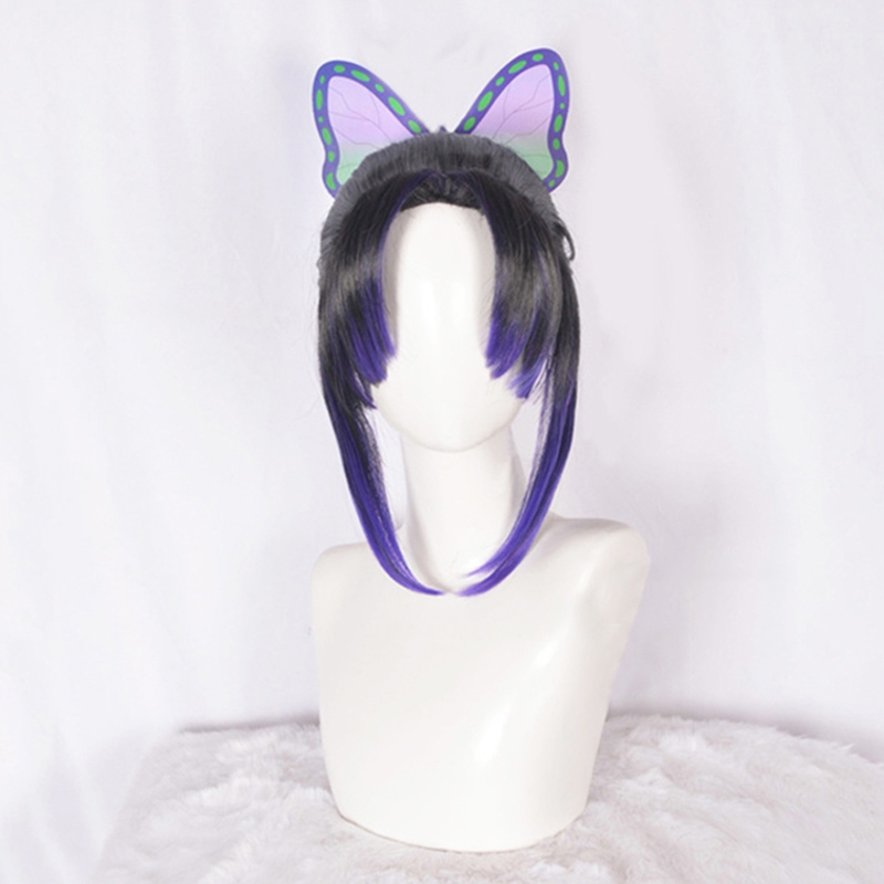 Demon Slayer Kanawo Tsuyuri Kanao Cosplay Bướm kẹp tóc mũ nón