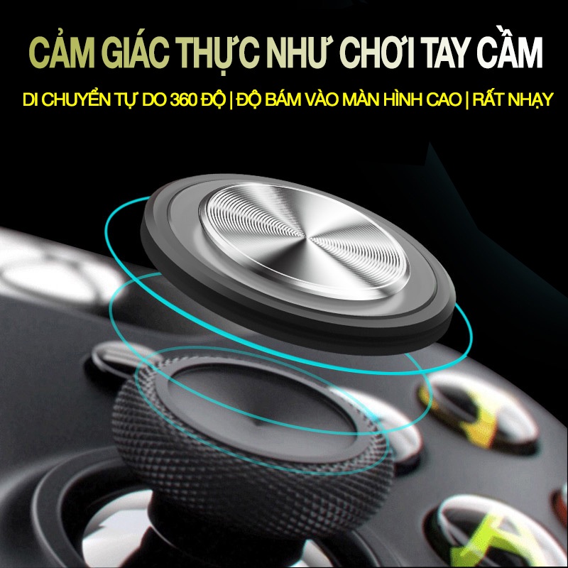 Nút chơi game joystick Q12 plus cho điện thoại chs game liên quân mobile,liên minh tốc chiến tặng bao tay chơi game ff