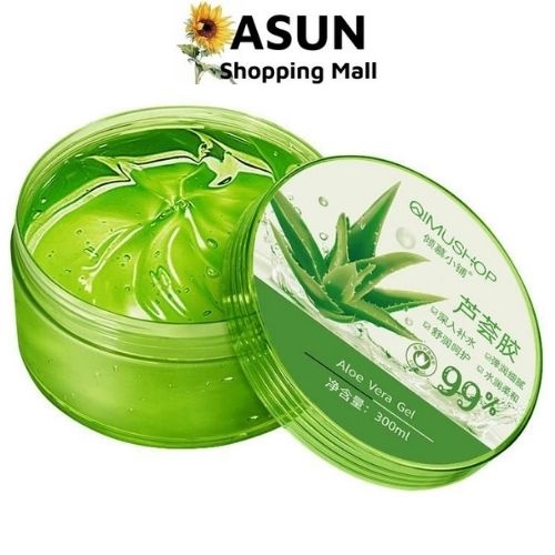 Gel Nha Đam Qimüshop Cấp Ẩm Dưỡng Da, Tóc, Móng 300ml Aloe Vera Gel