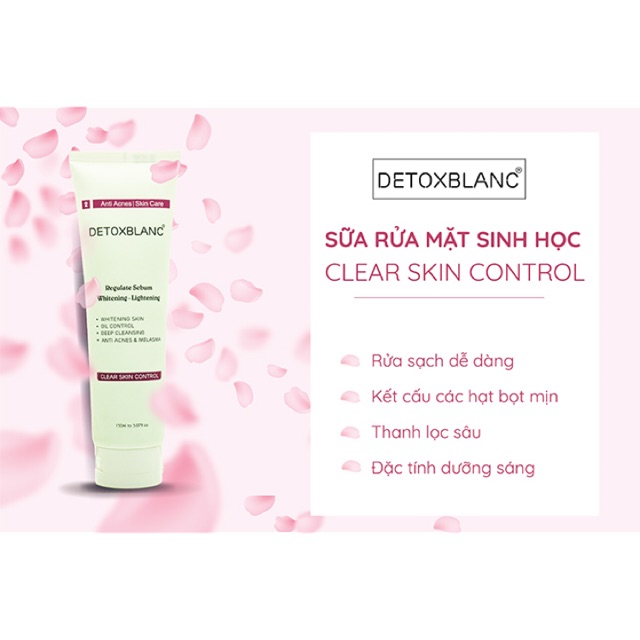 Sữa rửa mặt sinh học detox blanc