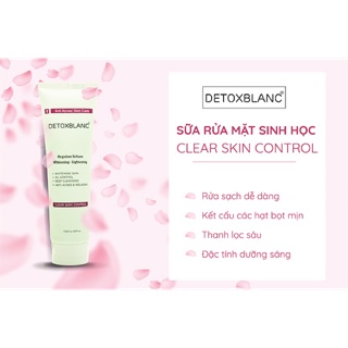 Sữa rửa mặt sinh học detox blanc