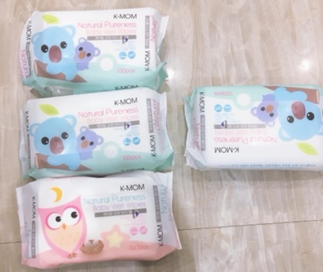 Khăn ướt cao cấp k-mom hàn quốc phân phối chính hãng Bonbon Mart