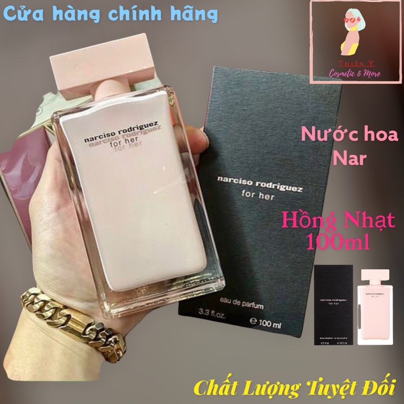 ( Hàng Sân Bay ) Nước hoa Nar.ciso hồng nhạt 100ml