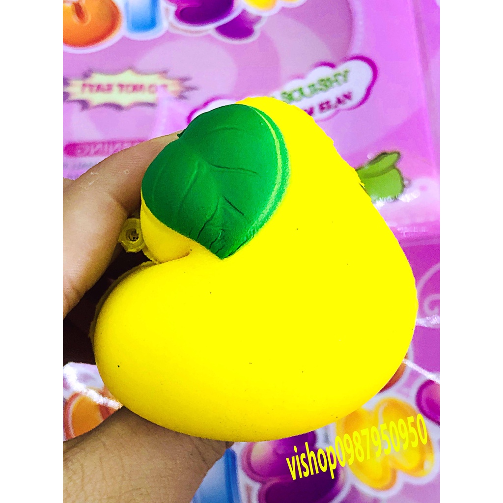 Squishy JUMBO Hình QUẢ LÊ Đồ Chơi Xốp Giảm Stress Hình mềm mịn dễ Thương đàn hồi Cho Bé