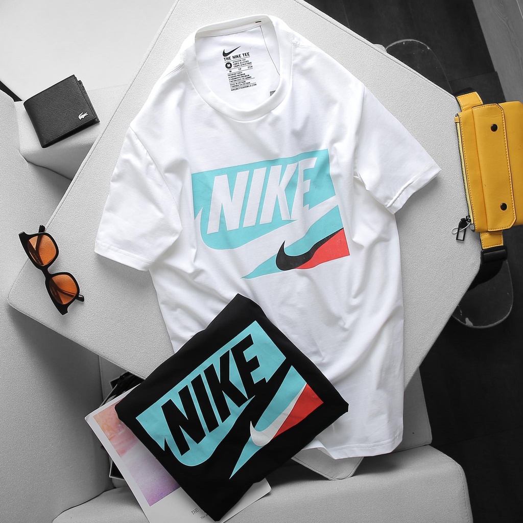 Áo thun from rộng local brand nam nữ unisex cổ tròn tay ngắn in logo 2 màu trắng đen có big size