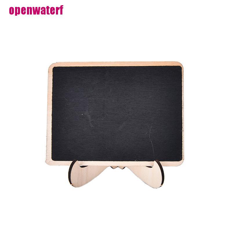 【openf】1pcs Mini Wooden Clip Blackboard Message Board Wedding Party Lolly Buffet Table