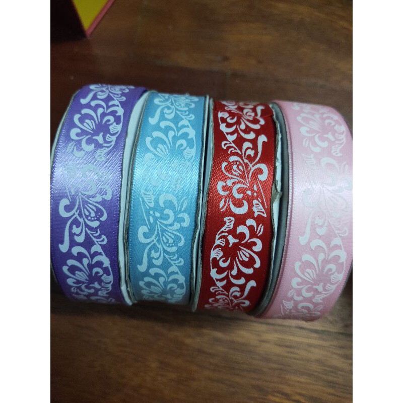 5m ruy băng họa tiết làm nơ cổ trang