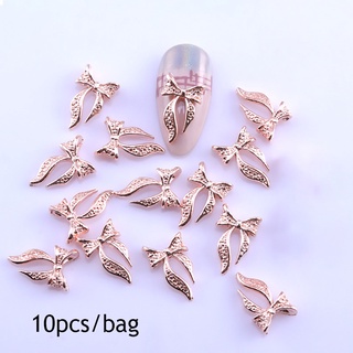 Bộ 10 HạT ĐíNh Trang Trí MóNg HìNh Nơ 3D