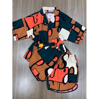 (Kèm Video, Ảnh Thật) Đồ Bộ Pijama Hình Lập Thể Nâu Lụa Satin Cao Cấp