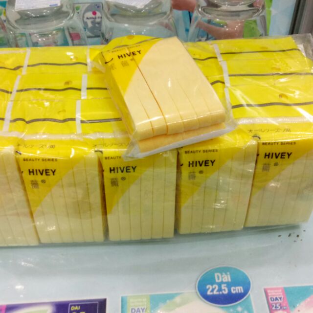 Combo 100 gói mút rửa mặt chivey(1200 thanh)