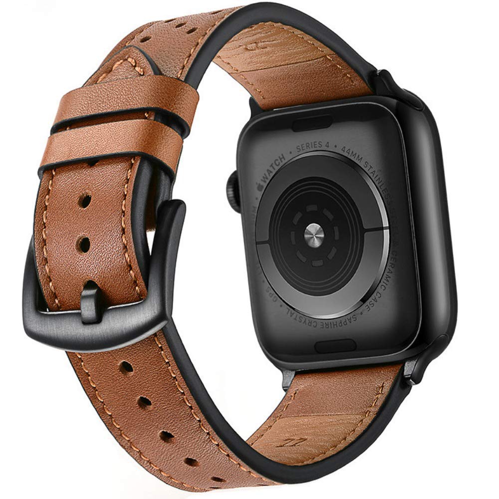 Quality Luxury Durable Leather Band Strap For Apple Watch Series 1 2 3 4 5 6 SE 7 38mm 42mm 40mm 44mm 41mm 45mm