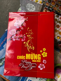 10 chiếc túi giấy Chúc Mừng Năm Mới