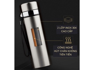 Bình inox giữ nhiệt cao cấp 1000ml (1 lít)