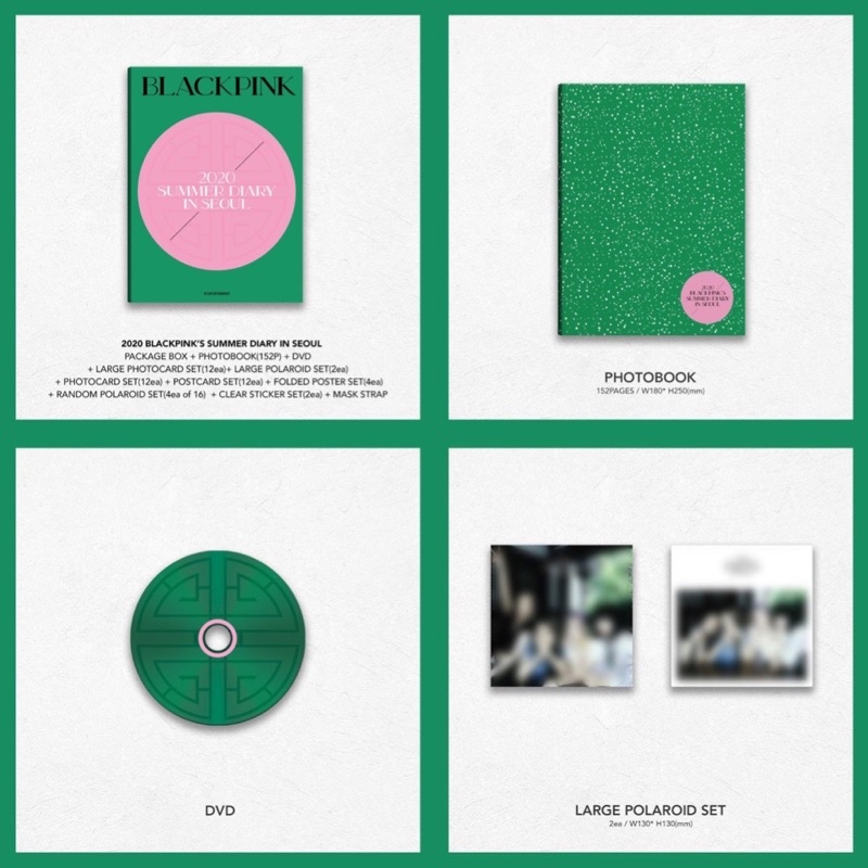 [OFFICIAL] Bộ ảnh rỗng Photobook BLACKPINK Summer Diary In Seoul 2020