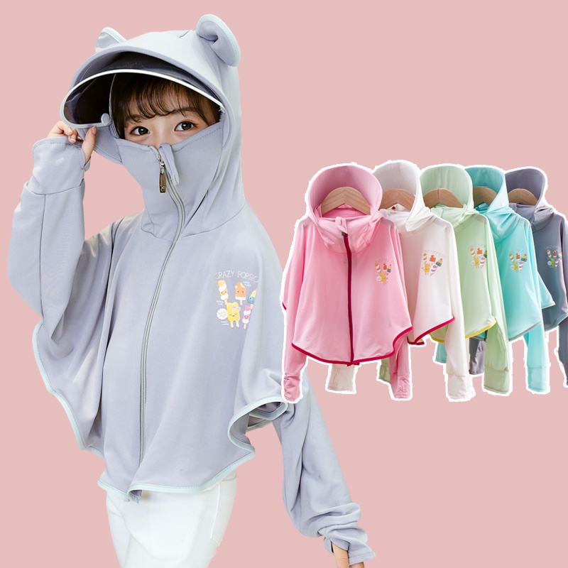 Children's sun protection clothing Summer thin ice silk 2021 new coat
