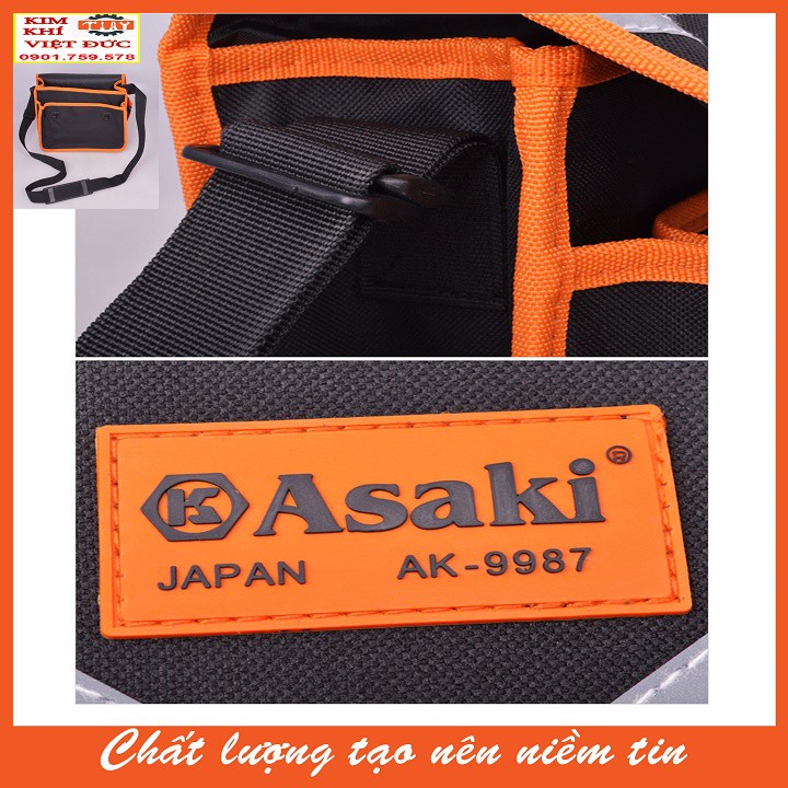 Túi đeo vai đựng dụng cụ đồ nghề Asaki AK-9987 - Ak-9987