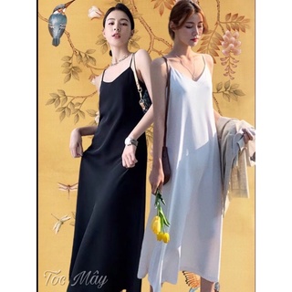 Váy lụa 2 dây dáng suông