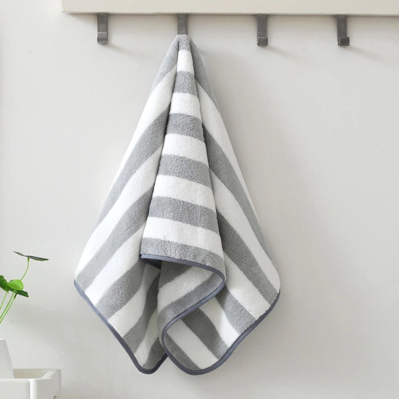 Khăn Tắm Cỡ Lớn 75cmx35cm Thấm Hút Tốt Nhanh Khô Tiện Dụng Cho Người Lớn