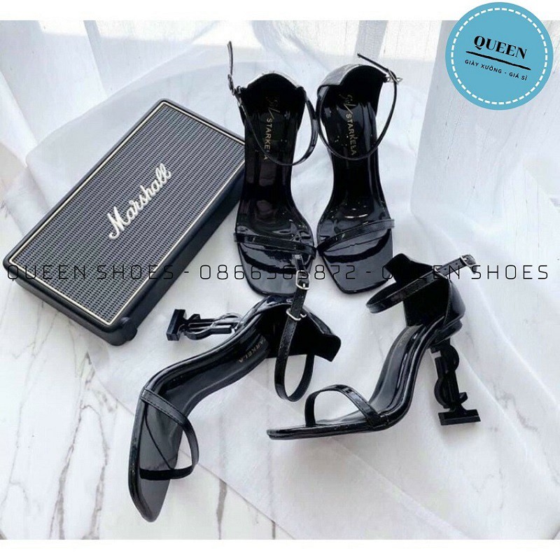 giày sandal nữ cao gót 9 phân mũi vuông quai mềm thời trang cao cấp - SD41